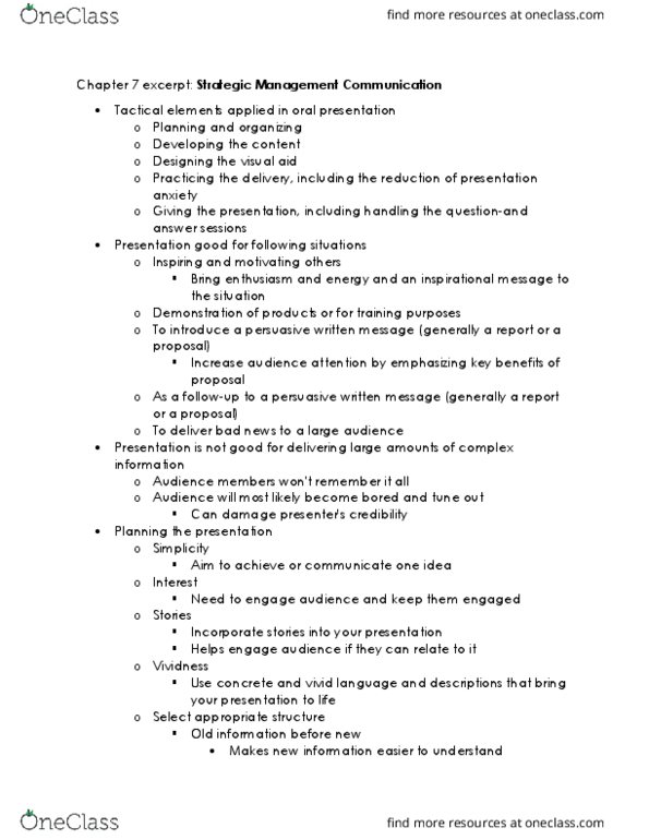 MGTA35H3 Chapter Notes - Chapter 7: Speech Disfluency, Clip Art, Microsoft Powerpoint thumbnail