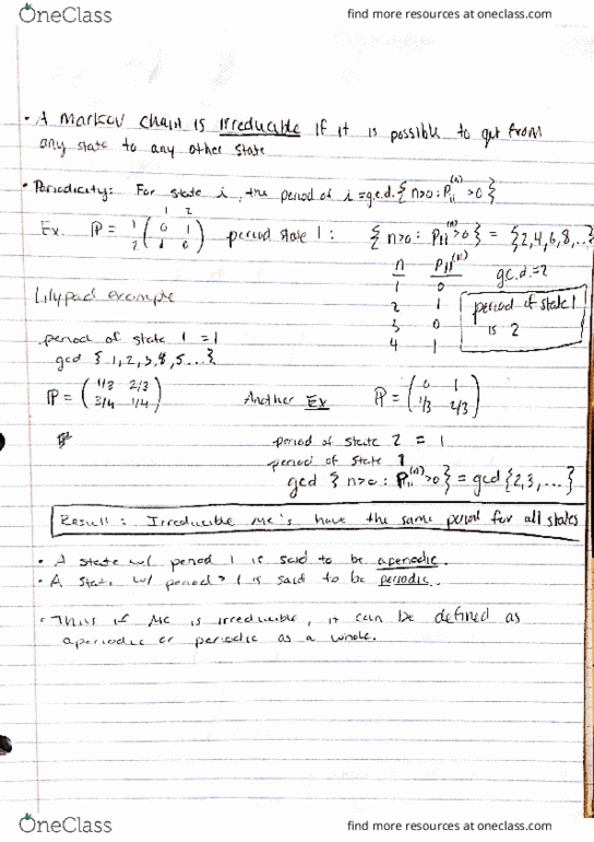 IE 4011 Chapter Notes - Chapter 7.6-7.9: Markov Chain, Stochastic Process thumbnail