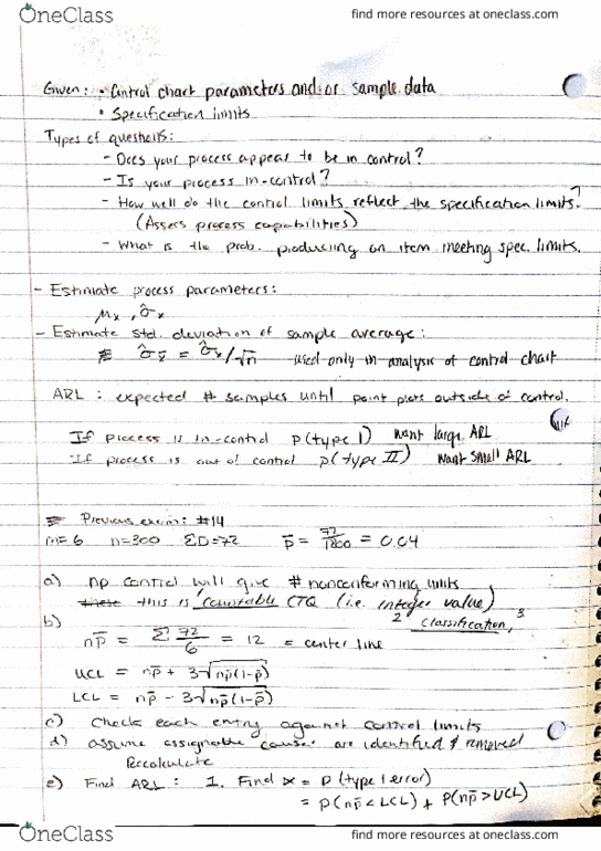 IE 3522 Chapter Notes - Chapter 6: Pus, Analysis Of Variance thumbnail
