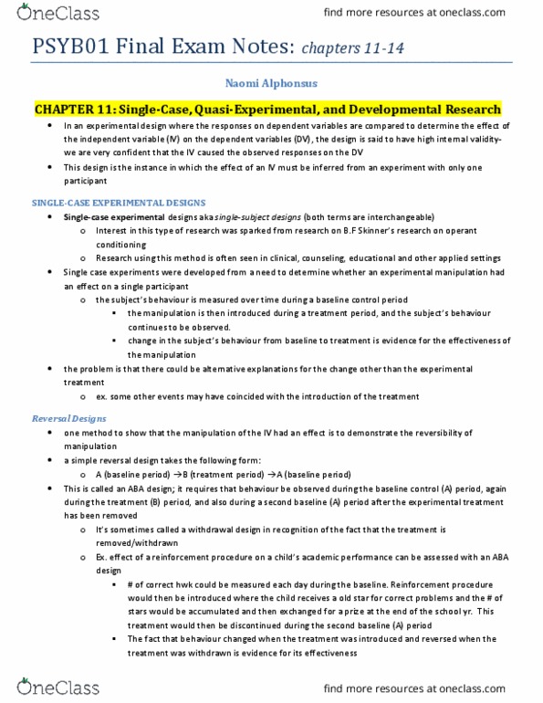 PSYB01H3 Chapter 1114: final notes 11-14 thumbnail