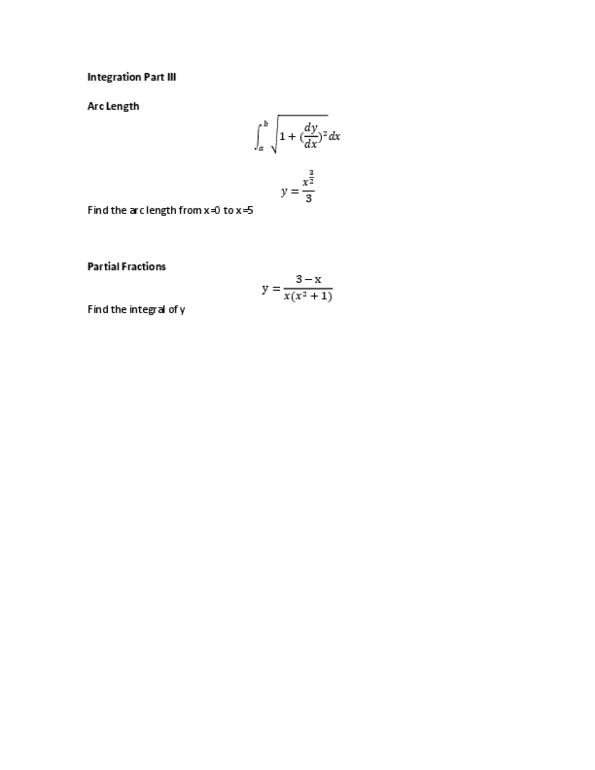 MAT135H1 Lecture : Integration Part III thumbnail