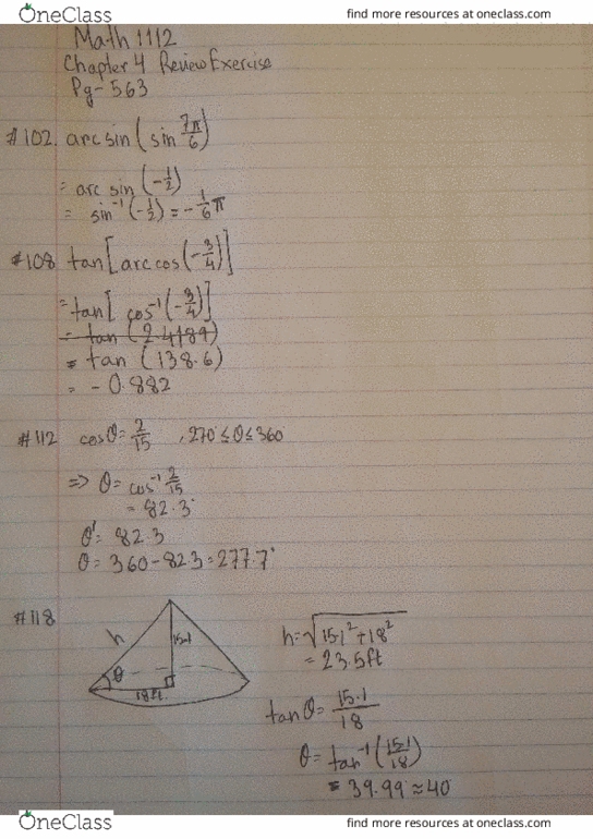 MATH 1112 Chapter 4-5: Solutions to few exercises of Chap4 and Chap5 thumbnail