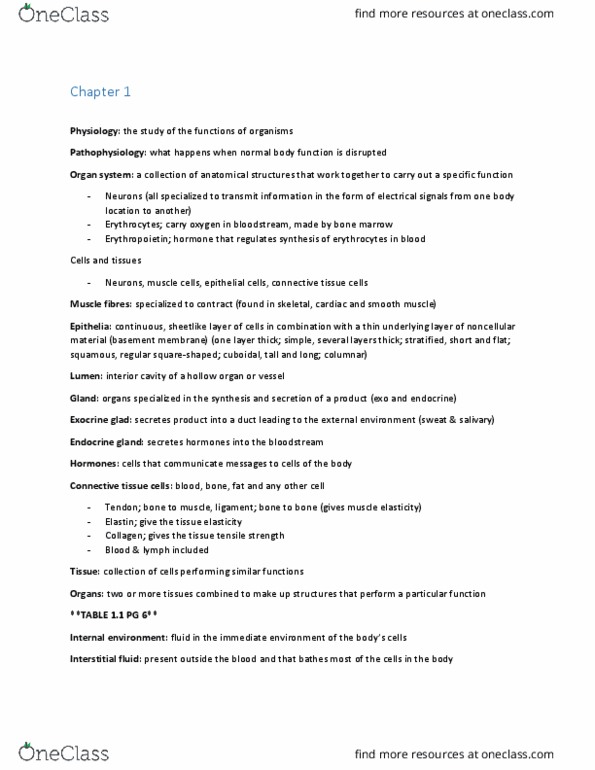 KP222 Lecture Notes - Lecture 1: Endocrine Gland, Connective Tissue, Blood Test thumbnail