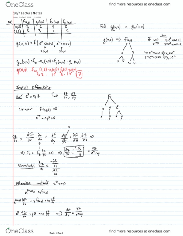 MATH 215 Lecture 13: 10/7 Lecture Notes thumbnail