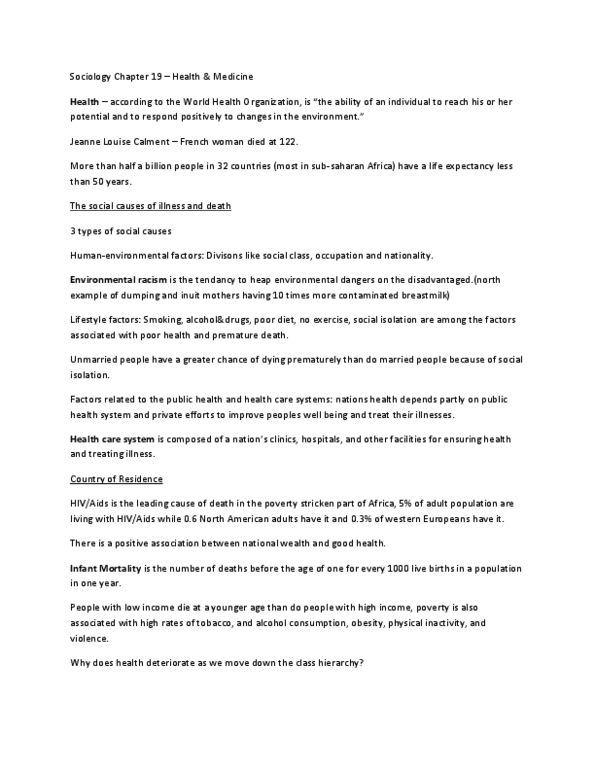 SOC-1101 Lecture Notes - Depletion-Load Nmos Logic, Jeanne Calment, Muscular System thumbnail