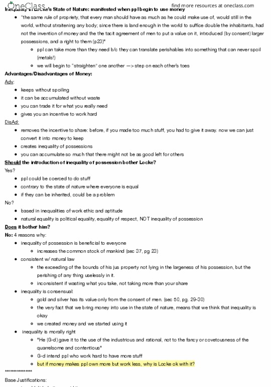 POLSCI 101 Lecture Notes - Lecture 5: Invisible Hand, Outlast thumbnail