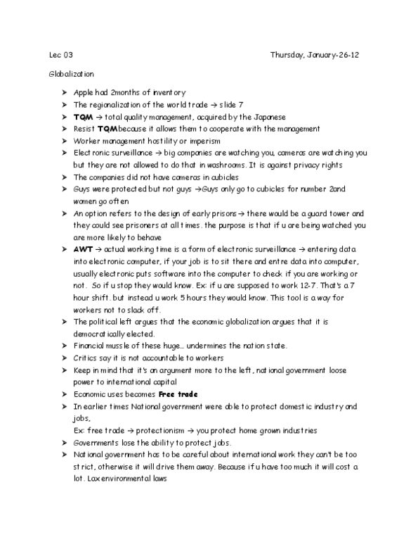 SOC-2105 Lecture Notes - Secondary Sector Of The Economy, Walmart, Abstract Window Toolkit thumbnail