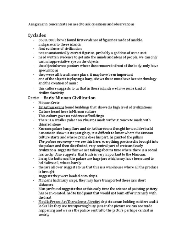 AR104 Lecture Notes - Lecture 2: Indo, Olive Oil, Greek Language thumbnail