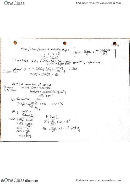 CHEM 1040 Lecture 20: Stoichiometry Review thumbnail