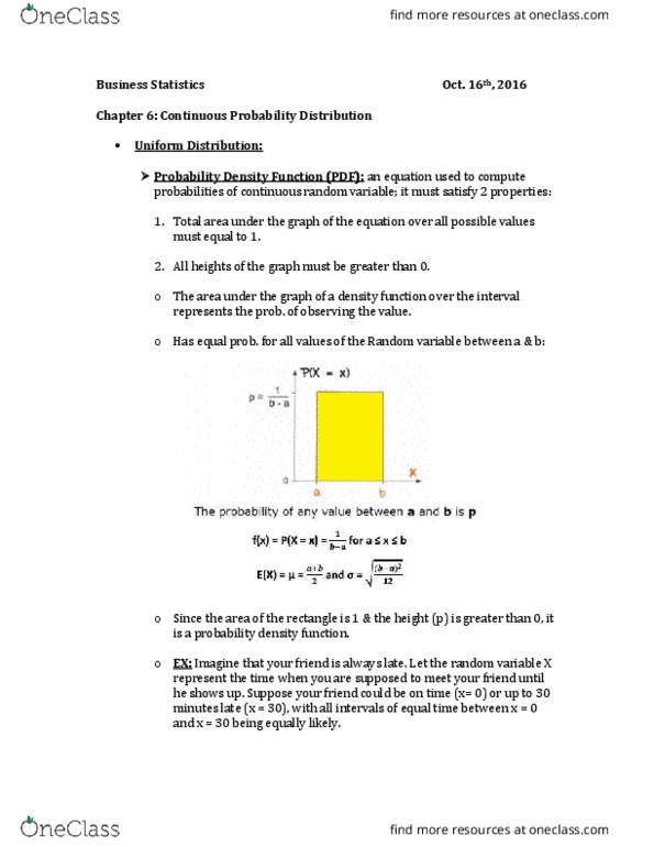 MAT 117 Chapter 6: STATS Ch. 6 thumbnail