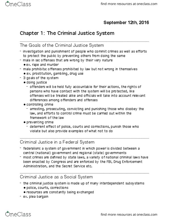 CRIM 1100 Chapter Notes - Chapter 1: Shoplifting, Drug Enforcement Administration, Miranda Warning thumbnail