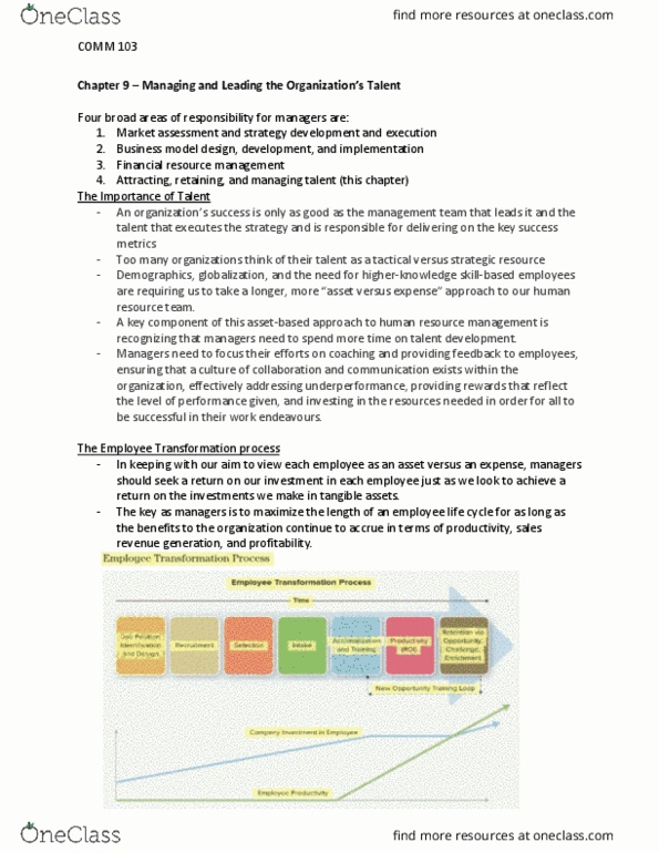 COMM 103 Chapter Notes - Chapter 9: Esus, Reinforcement, Acclimatization thumbnail