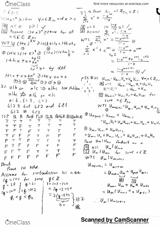 MATH 109 Midterm MATH109 Notes OneClass