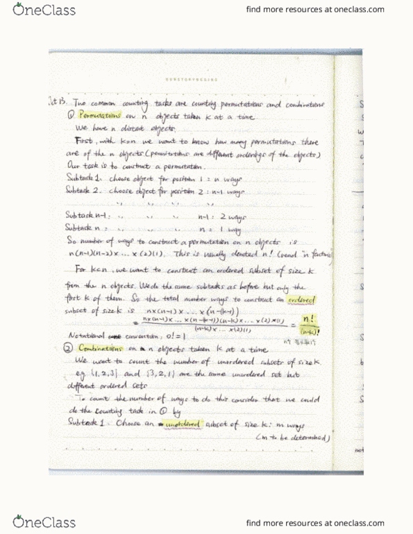 STAT 268 Lecture Notes - Lecture 7: Thawe, Rubik'S Cube thumbnail