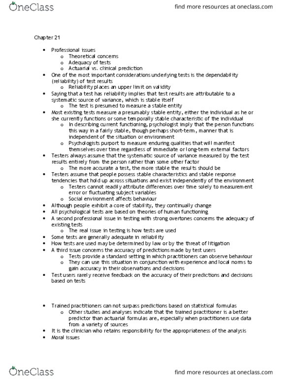 PSYC37H3 Chapter Notes - Chapter 21: Takers, Applied Psychology, Cognitive Psychology thumbnail