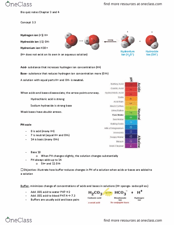 BIOL 130 Lecture Notes - Lecture 2: Sodium Hydroxide, Asymmetric Carbon, Double Bond thumbnail