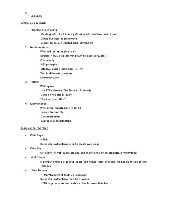 Computer Science 1033A/B Lecture Notes - Lecture 6: File Transfer Protocol, Pagerank thumbnail