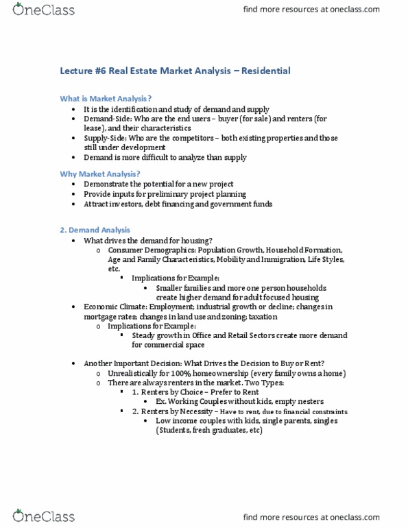 REAL 1820 Lecture Notes - Lecture 6: Canada 2011 Census, Cbre Group, Royal Lepage thumbnail
