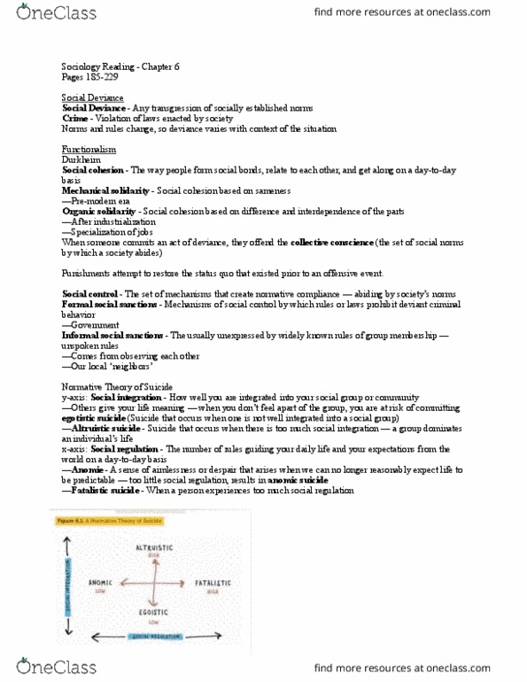 SOCIOL 110 Chapter Notes - Chapter 6: Stanford Prison Experiment, Altruistic Suicide, Group Cohesiveness thumbnail