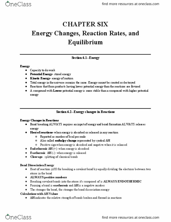 CHEM 101A Chapter Notes - Chapter lec 8: Bond-Dissociation Energy, Negative Number, Covalent Bond thumbnail