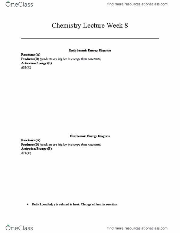 CHEM 101A Lecture Notes - Lecture 8: Bond-Dissociation Energy, Exothermic Process, Negative Number thumbnail