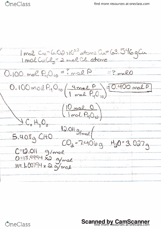 CHE-1101 Lecture 20: Chapter 3 end of Combustion Analysis and Molecular Formula and Stoiciometry and Chemical Equations thumbnail