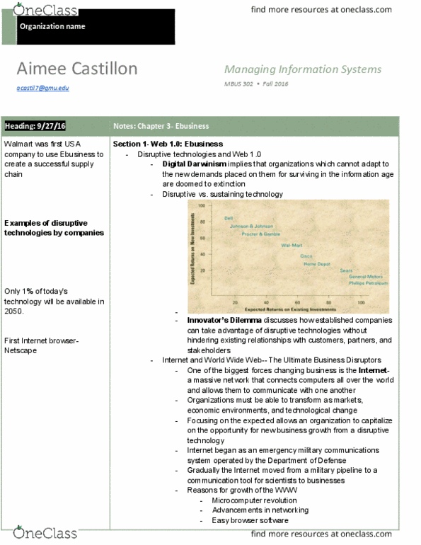 MSOM 302 Lecture Notes - Lecture 5: Web 2.0, Disruptive Innovation, Microcomputer Revolution thumbnail