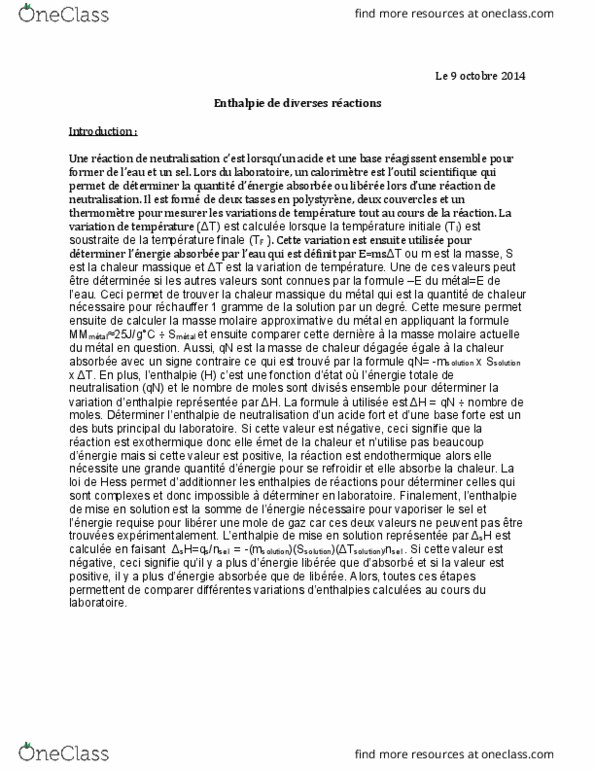 CHM 1711 Lecture Notes - Lecture 1: Bouillante, Bulgarian Lev, Dune thumbnail