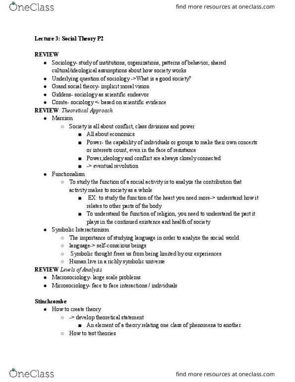 SOCIOL 3AC Lecture Notes - Lecture 3: Air Jordan, Making Money, Commodity Fetishism thumbnail