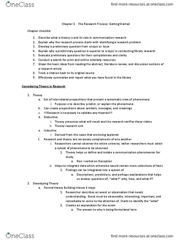 COMM  501 Lecture Notes - Lecture 2: Positive Political Theory, Communication Problems thumbnail