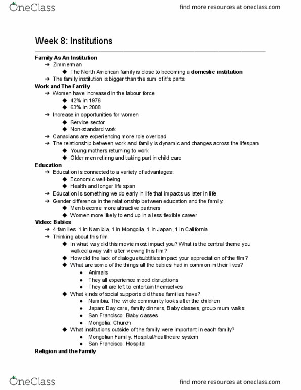 FRHD 1020 Lecture Notes - Lecture 8: Parenting, Day Care thumbnail