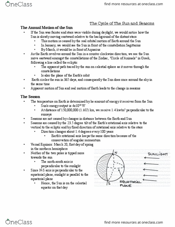 ASTR 1P01 Chapter Notes - Chapter 2: Volumetric Heat Capacity, Equinox, B28 Nuclear Bomb thumbnail