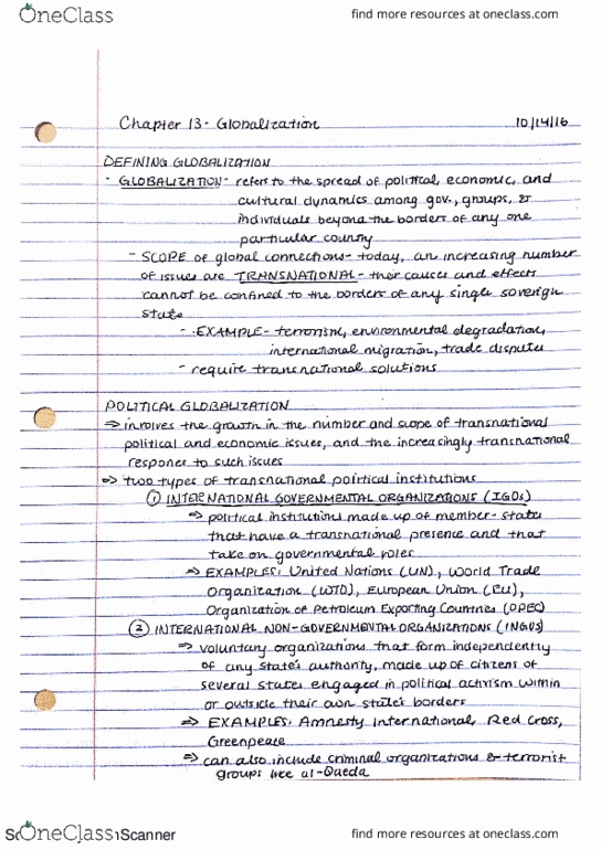 PSC 1001 Lecture 13: Chapter 13 notes Lecture 13 thumbnail