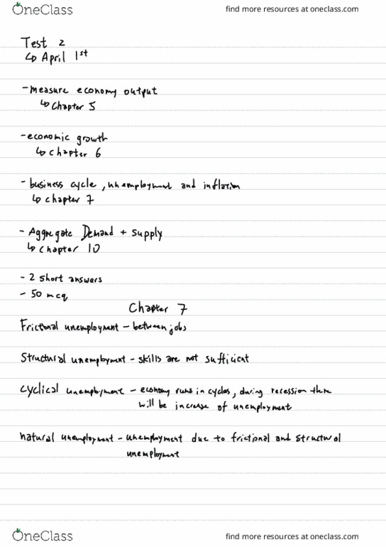 ECON 1B03 Lecture Notes - Lecture 12: Chlordiazepoxide, Durian, Interest Rate thumbnail