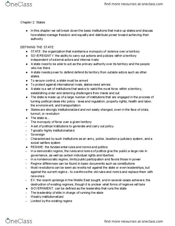 POL SCI 51A Chapter 2: States thumbnail