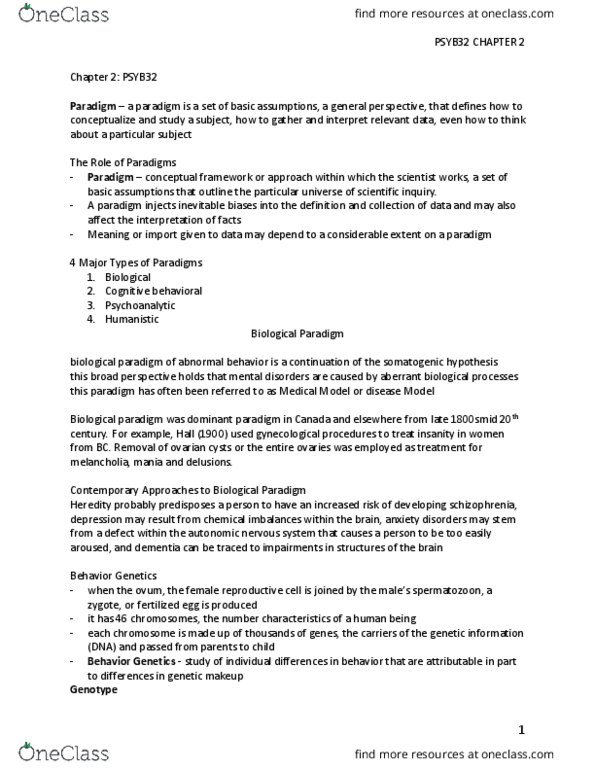 PSYB32H3 Chapter Notes - Chapter 2: Social Skills, Cognitive Restructuring, Joseph Wolpe thumbnail