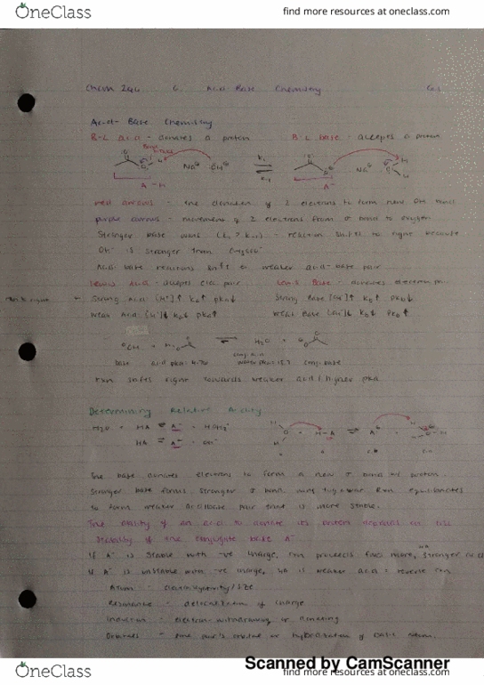 CHEM266 Lecture 6: Chem 266 - 5.0 Acids and Bases thumbnail