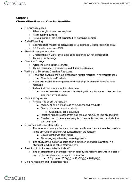 CH 101 Lecture Notes - Lecture 8: Nonmetal, Ion, Limiting Reagent thumbnail