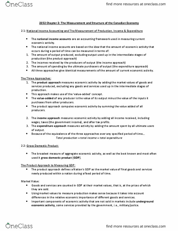 Economics 2152A/B Lecture 2: 2152 Chapter 2 TB Notes thumbnail