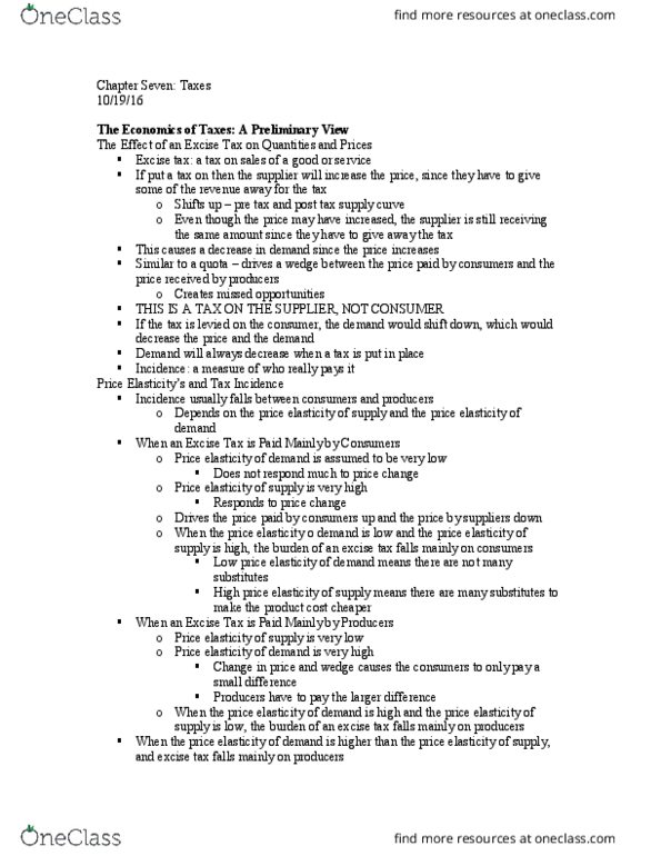 ECON1131 Chapter Notes - Chapter 7: Flat Tax, Tax Competition, Tax Rate thumbnail