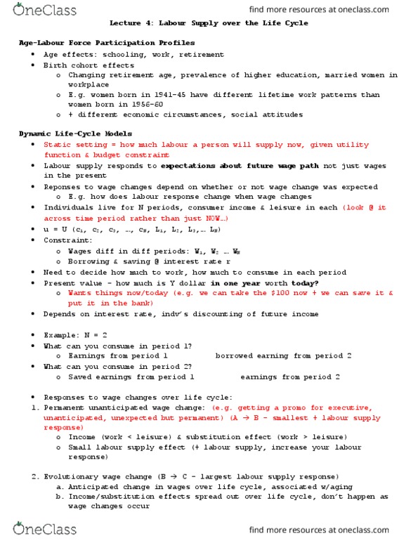 ECON 3240 Lecture Notes - Lecture 4: Opportunity Cost, Washing Machine, Combined Oral Contraceptive Pill thumbnail