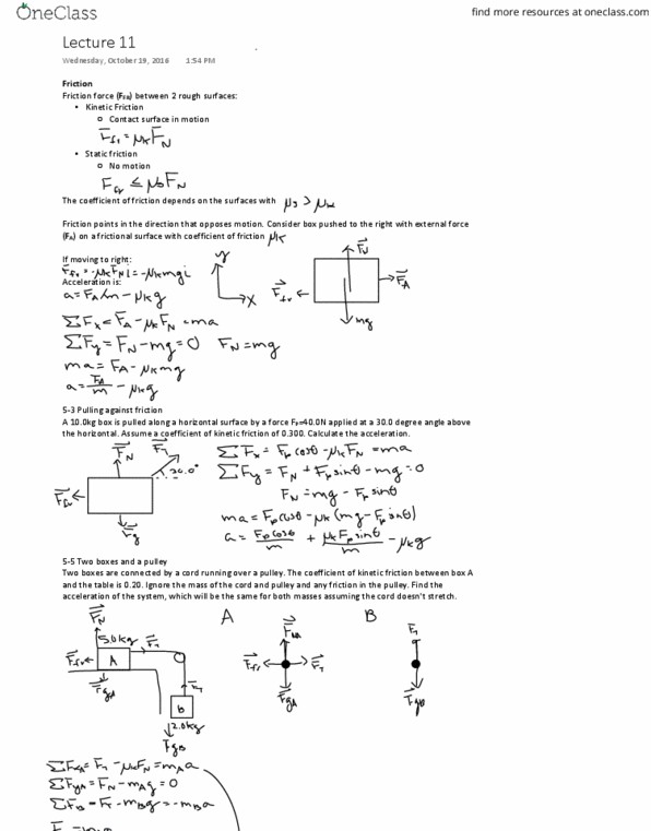 PHYSICS 6A Lecture 11: Lecture 11 thumbnail