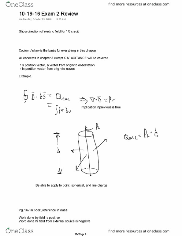 ECEN 3613 Lecture Notes - Lecture 6: Electric Field thumbnail