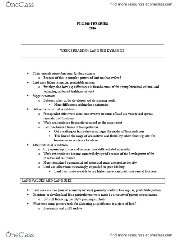 PLG 300 Chapter Notes - Chapter week 3 reading: Economic Rent, Buckling, Industrial Revolution thumbnail