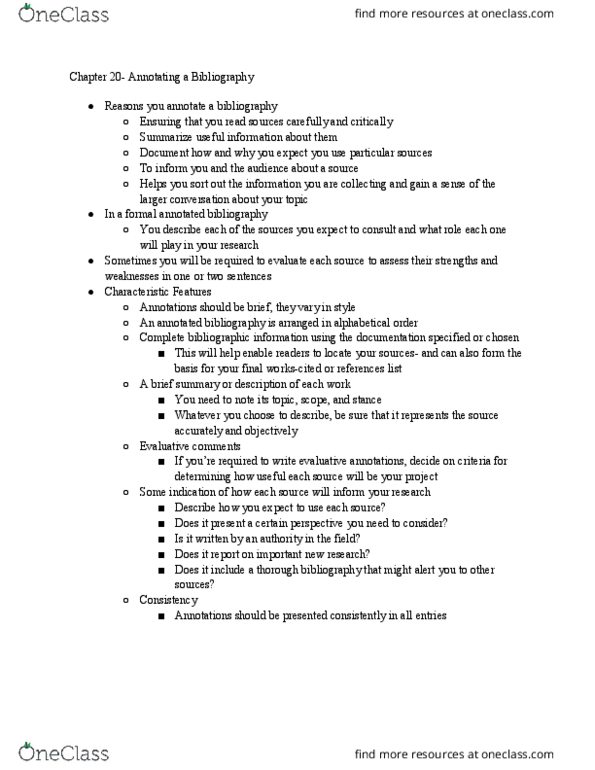 RC 1000 Chapter 20: Annotating a Bibliography thumbnail