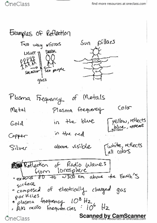 PHYS 1230 Lecture 12: Light and Color Notes Oct 18 thumbnail