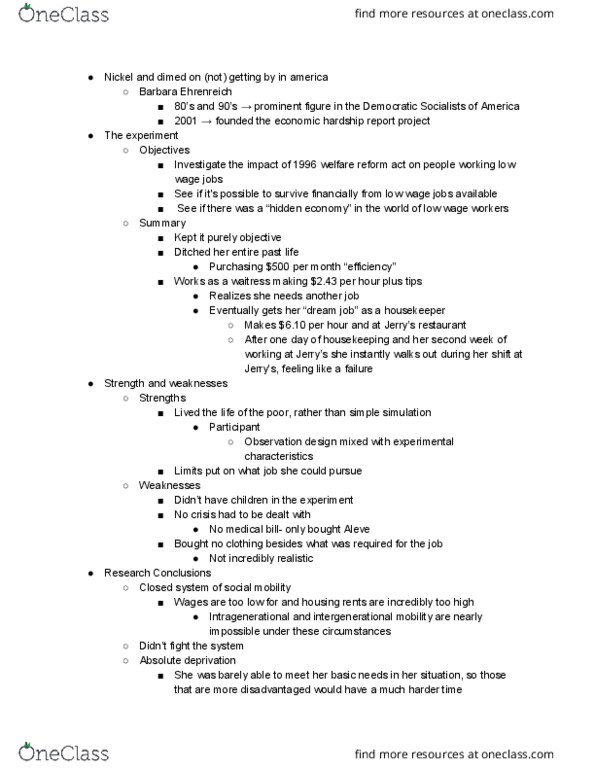 SYG 2000 Lecture Notes - Lecture 17: Closed System, Naproxen, Social Inequality thumbnail