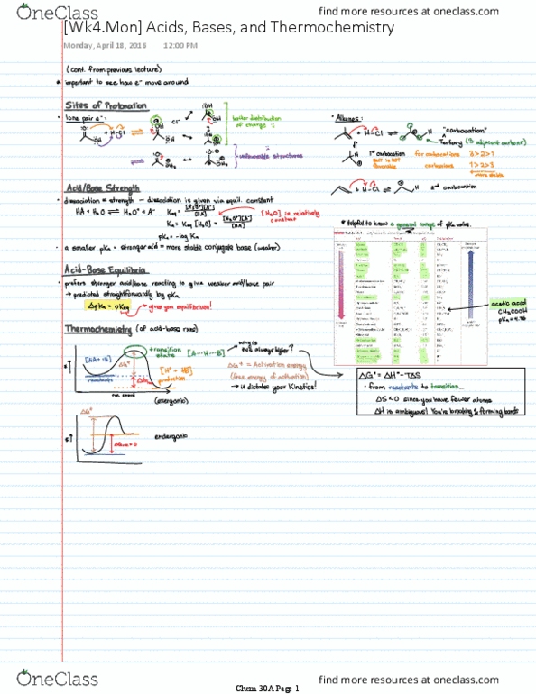 CHEM 30A Lecture 10: [Wk4.Mon] Acids, Bases, and Thermochemistry thumbnail