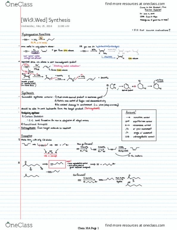 CHEM 30A Lecture 22: [Wk9.Wed] Synthesis thumbnail