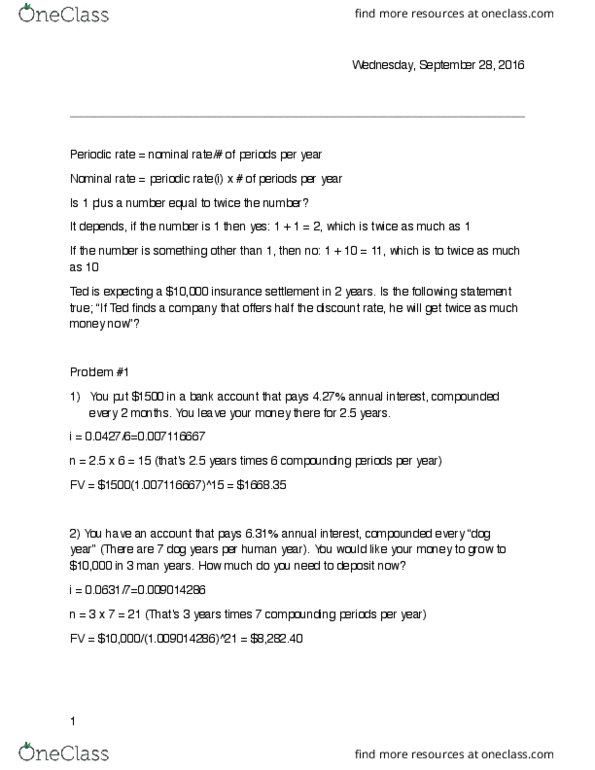 01:640:106 Lecture Notes - Lecture 7: Growth Factor, Compound Interest thumbnail